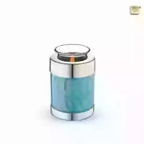 Blue Candle Urn